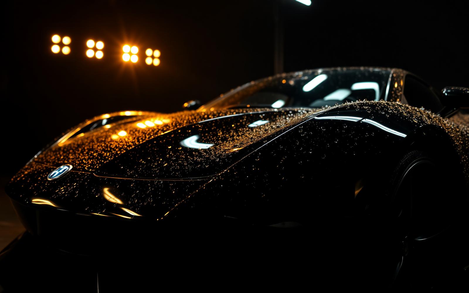 Detailed luxury car
